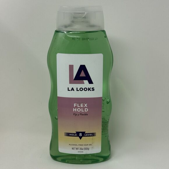 2 x LA Looks Flex Hold Styling Gel Level 8, All Types Alcohol Free 20 Oz New - Picture 2 of 7